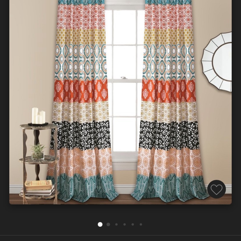 84” curtains pair